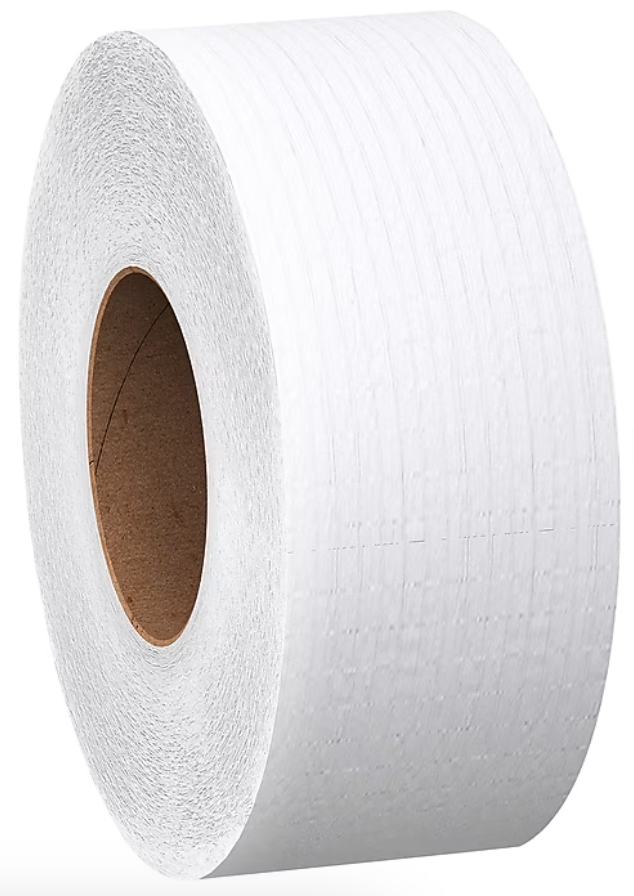TOILET TISSUE, RECYCLED, 2-PLY, WHITE, JUMBO, SCOTT,  JRT, 1000 FT/ROLL, 12 ROLLS/CT MAIN